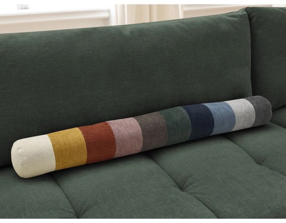 Colțar verde extensibil/cu spațiu de depozitare (cu colț pe partea dreaptă/în formă de ”L”) Fuji – Bobochic Paris