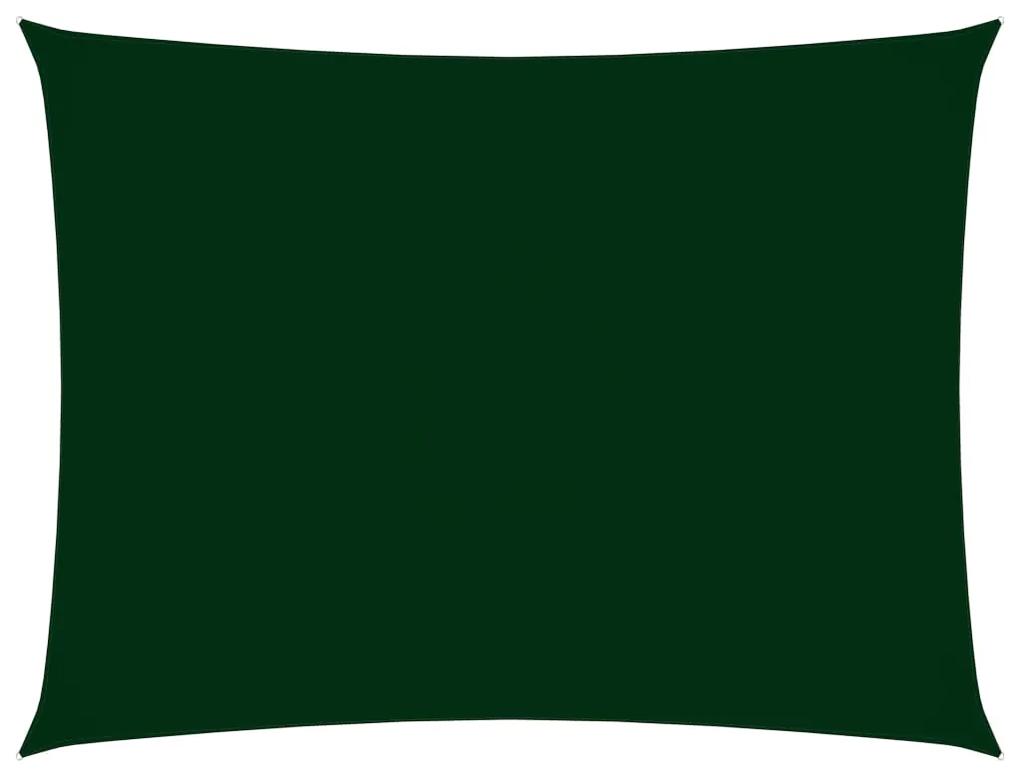Parasolar verde inchis 2,5x4 m tesatura oxford dreptunghiular