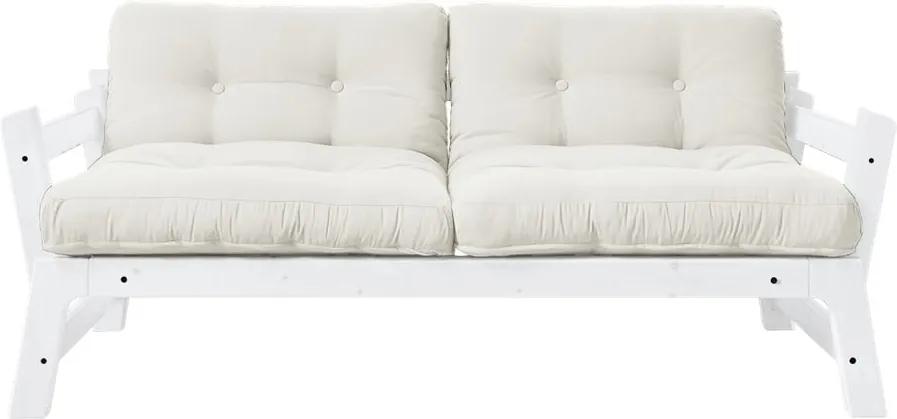 Canapea extensibilă Karup Design Step White/Natural
