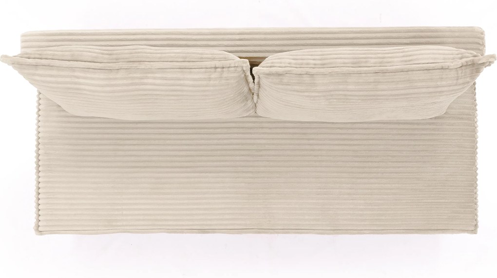 Canapea rozkladana Firioza cu spațiu de depozitare - bej plusz Tilia 03