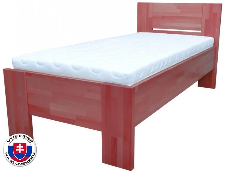 Pat de o persoană 220x90 cm Nicky tăblie plină (masiv). 745692