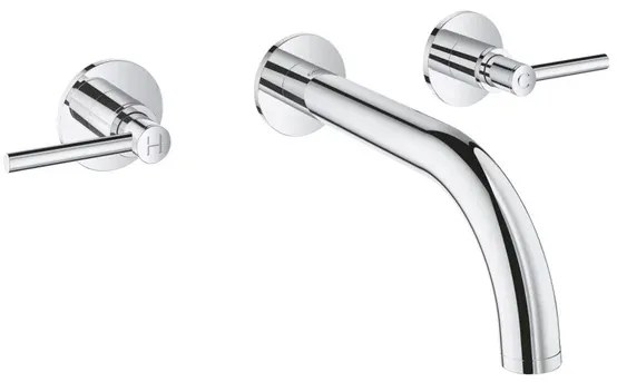 Baterie lavoar incastrata Grohe Atrio crom 3 elemente