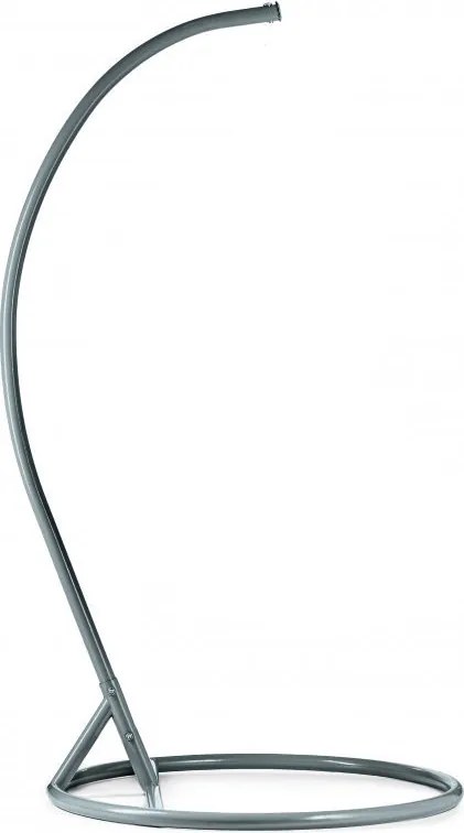 Fotoliu suspendant gri KOLUMBIA cu suport