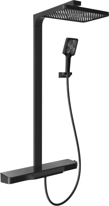 Mexen Zoom set de duș montat pe perete cu pară de duș și baterie, negru - 78101-70