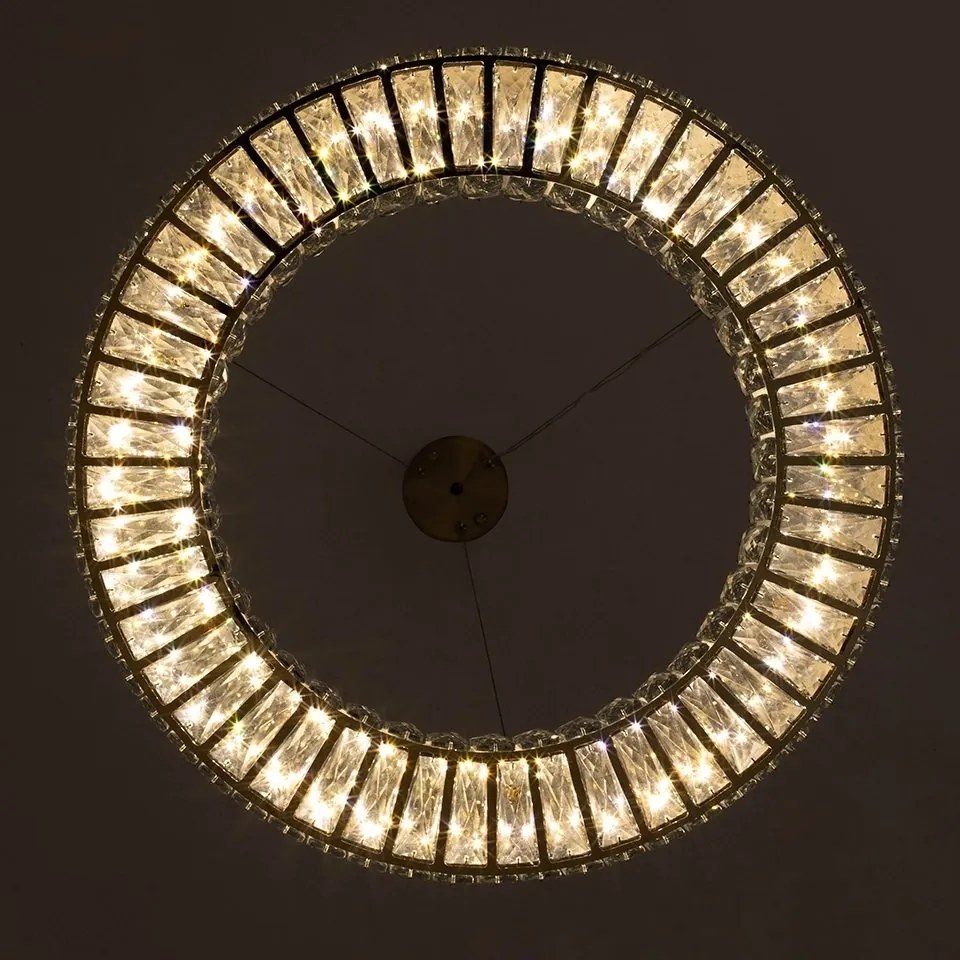 Lustra suspendata LED Florens 80 auriu