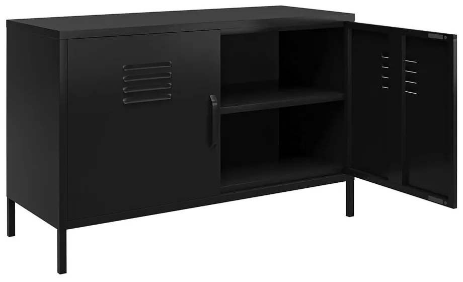 Dulap negru din metal 100x64x40 cm Mission District – Støraa