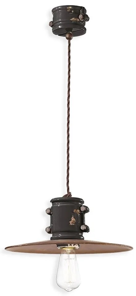 Pendul design retro realizat manual din ceramica URBAN
