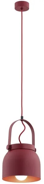 Lustră pe cablu LOGAN 1xE27/15W/230V d. 20 cm roșu Argon 8282