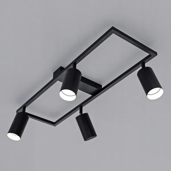 Spot 4x GU10/30W/230V, negru