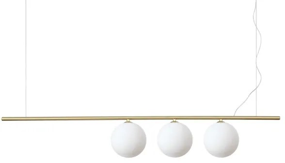 Lustră LED pe cablu Ideal Lux PERLINE 3xG9/3W/230V auriu