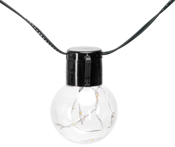 Aigostar - Ghirlandă solară LED, 20 LED, 8 funcții, 11,5 m, IP65, multicoloră