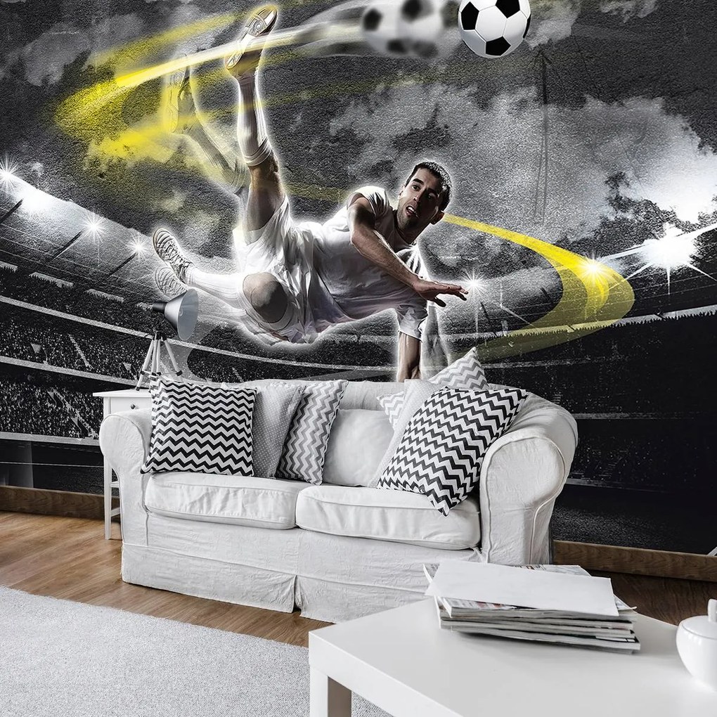 Fototapet - Fotbalistul în acțiune (152,5x104 cm)