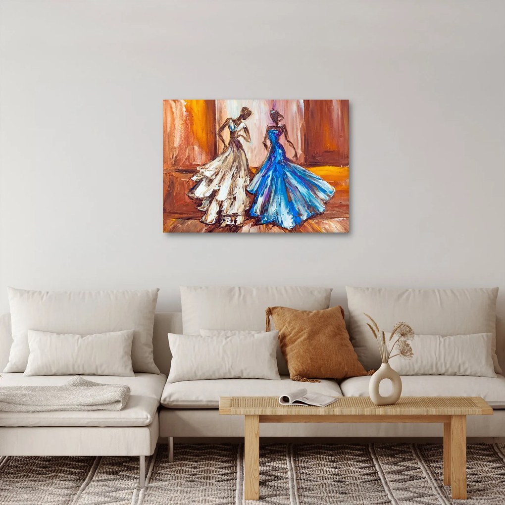 Tablou - Dansatoare, pictură în ulei (70x50 cm)