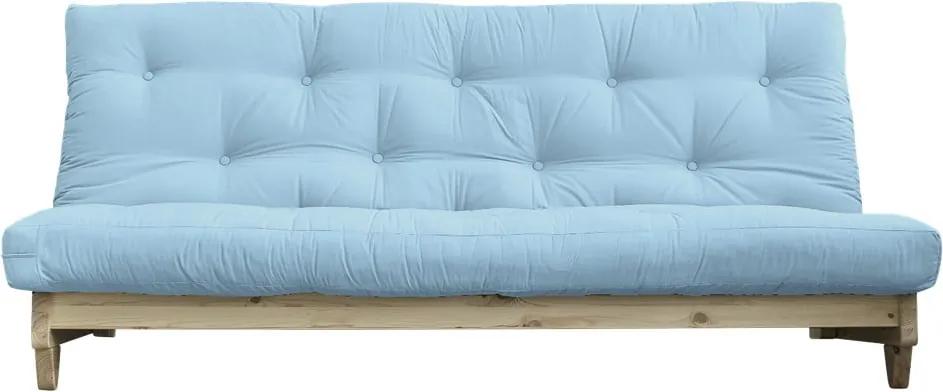 Canapea extensibilă Karup Design Fresh Natural/Light Blue