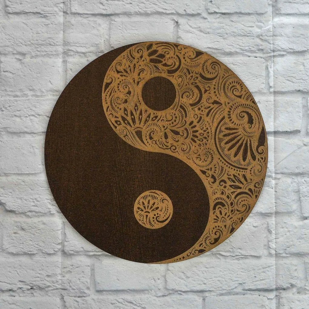DUBLEZ | Yin Yang – Mandala vindecătoare realizată din lemn