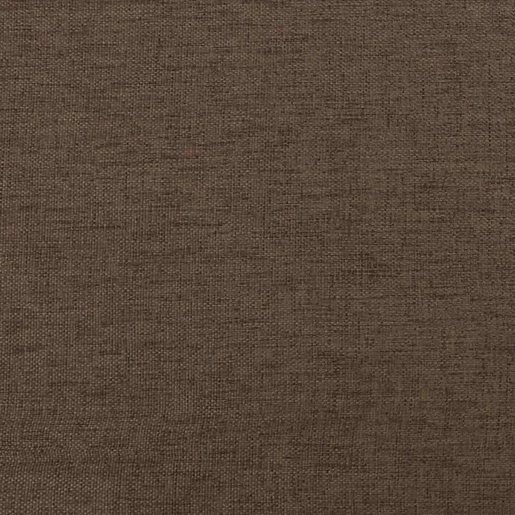 Taburet, maro, 60x60x39 cm, material textil piele ecologica Maro