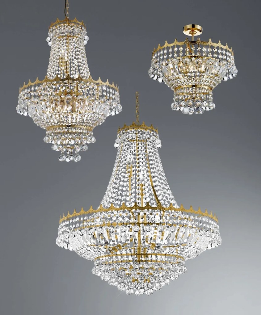 Lustra cristal design LUX Versailles 5L 9113-39GO SRT