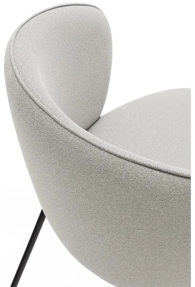 Set de scaune de sufragerie gri deschis 2 buc. tapițat Add – Teulat