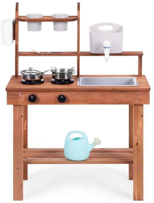 Bucătărie pentru copii din lemn de brad + accesorii