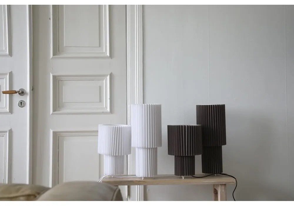 Veioză gri cu abajur textil (înălțime 45 cm) Catis – Markslöjd