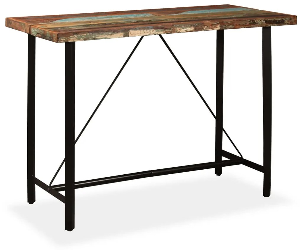 275146 vidaXL Set mobilier de bar, 7 piese, lemn masiv reciclat