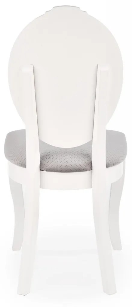 Scaun Velo tapitat gri/alb- H96