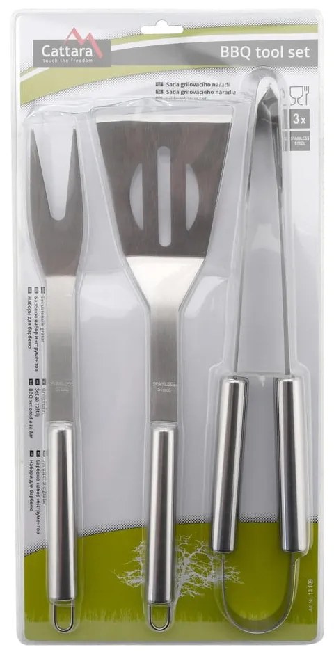 Set 3 ustensile pentru grătar Cattara BBQ
