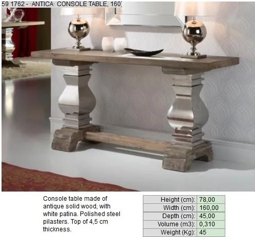 Consola din lemn masiv, Antica 591762