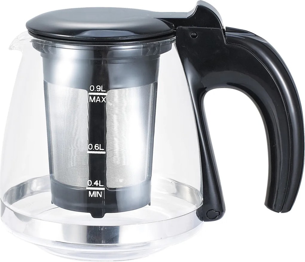 Set fierbator electric+ceainic FLORIA ZLN3581,Inox Negru Putere 2200W,