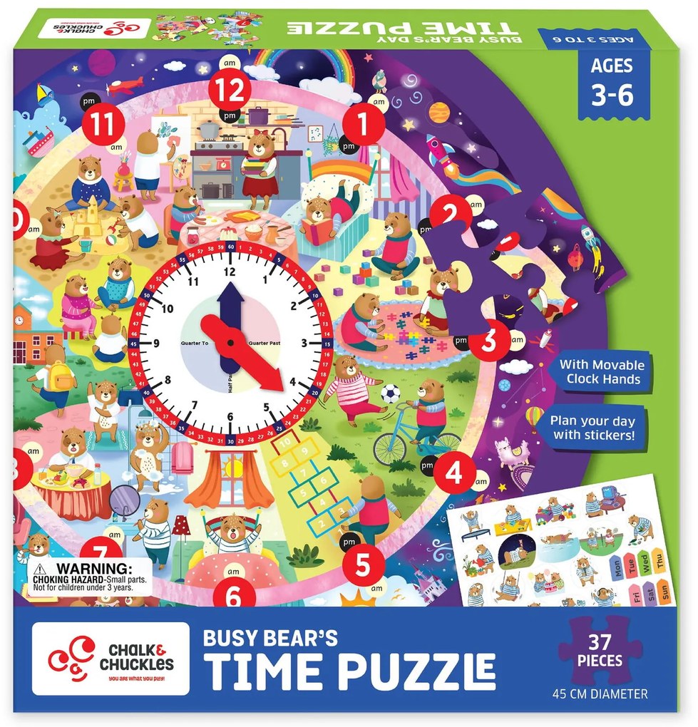 PUZZLE - URSULETUL INVATA CEASUL - CHALK AND CHUCKLES (CCPPL092A)