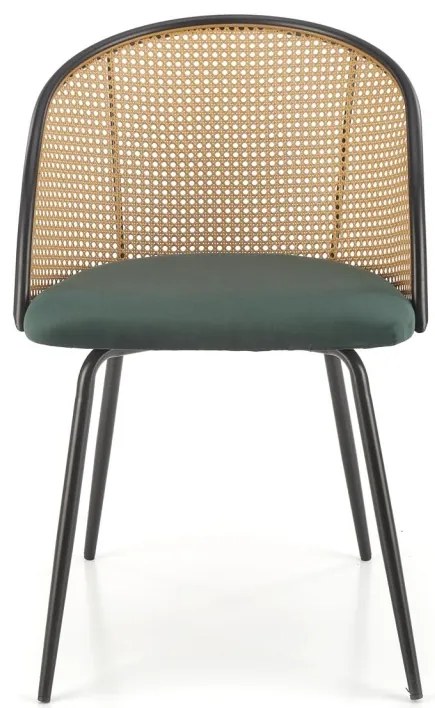 Scaun K508 ratan – velvet verde