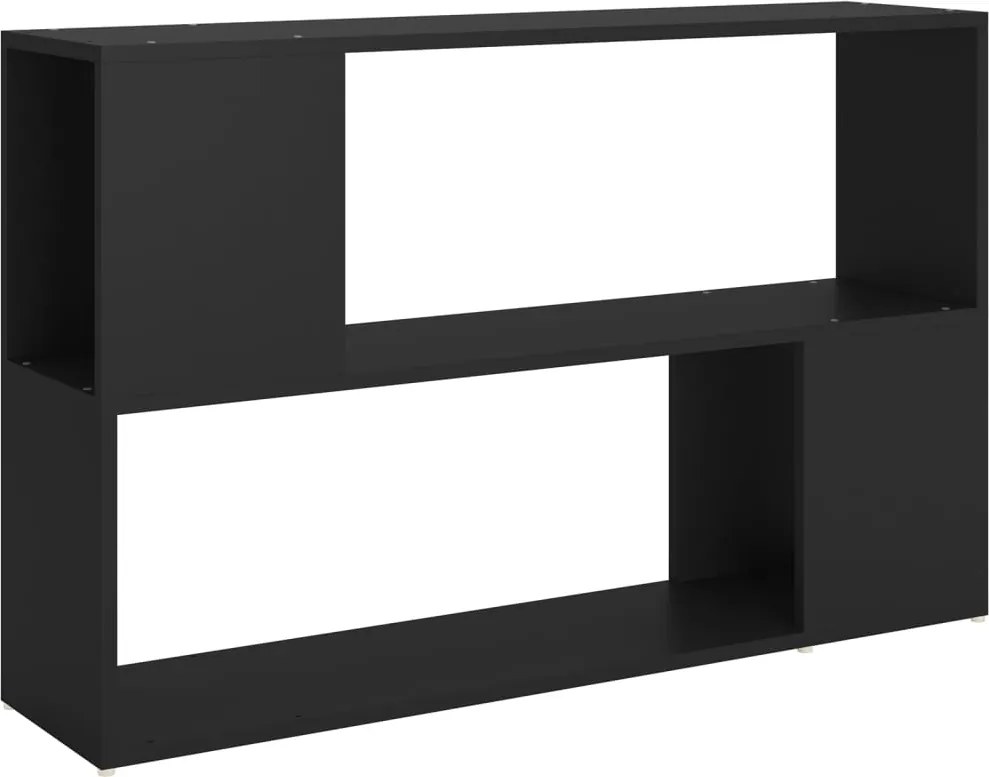 vidaXL Bibliotecă, negru, 100x24x63 cm, PAL