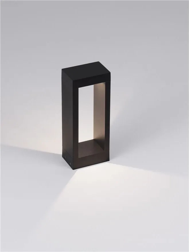 Stalp exterior LED 3000K IP65 DOLIX negru, H-30cm
