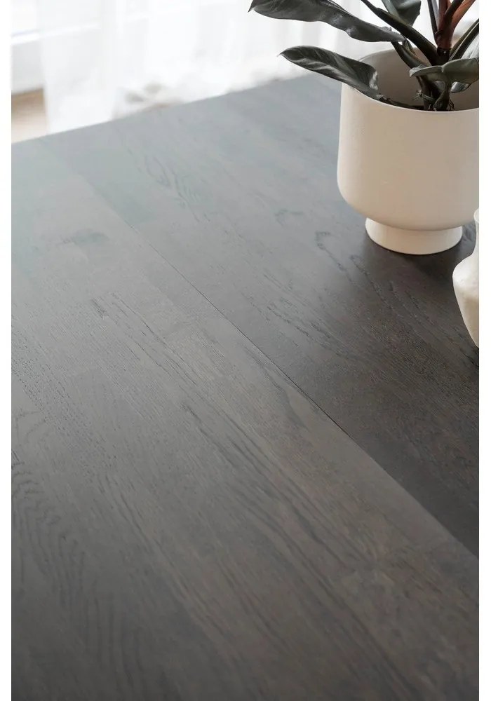 Masă de dining rotundă extensibilă din lemn de stejar ø 120 cm Filippa – Rowico