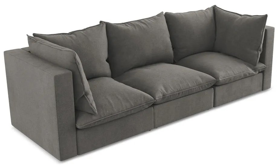 Canapea gri închis 255 cm Manao – Makamii