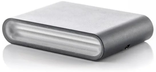 LED2 - Aplica de perete LED exterior FLAT 2xLED/3W/230V IP65 negru