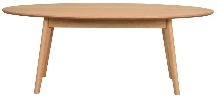 Măsuță de cafea în culoare naturală cu aspect de lemn de stejar 130x65 cm Yumi - Rowico