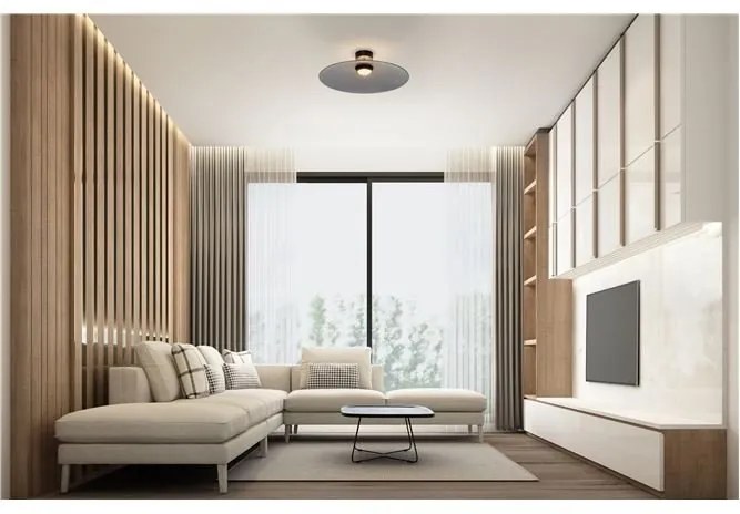 Plafoniera LED design modern POLIFEMO fumuriu, 60cm
