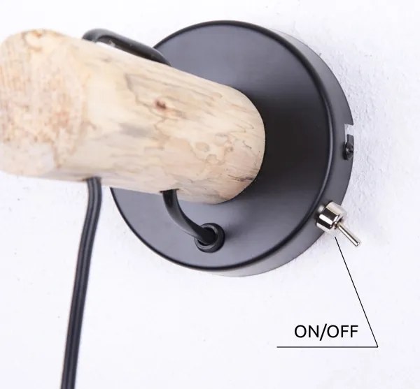 Globo 15326NW - Aplică perete MINA 1xE27/40W/230V