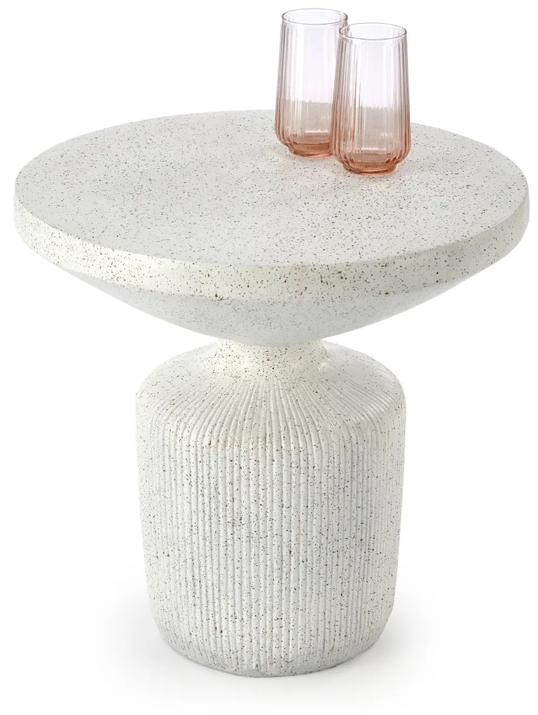 Masuta de cafea Giza alba - H53 cm