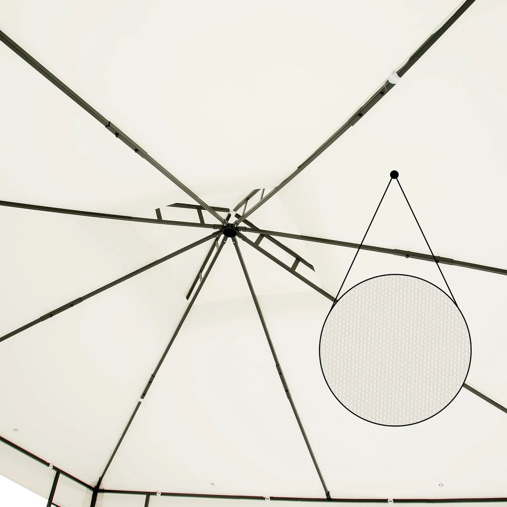 Deuba Pavilion de grădină Lorca 3x3 m - crem