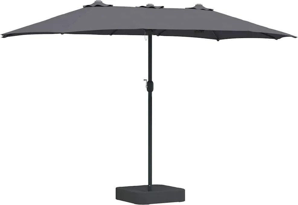 vidaXL Parasol de Grădină Antracit 385 x 209 x 244 cm