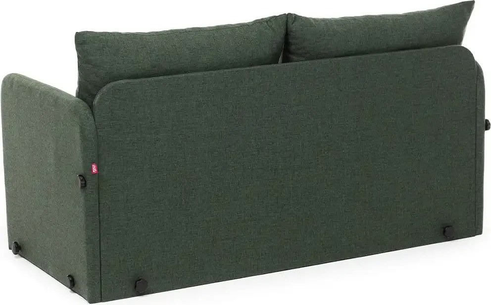 Canapea extensibila 2 locuri moderna, 200x148 cm – stofa verde – Saga