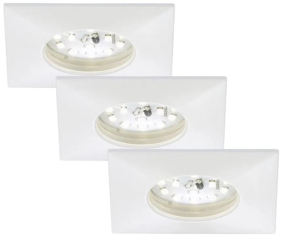 SET 3x corp de iluminat LED încastrat Briloner 7205-036 ATTACH LED/5W/230V IP44 alb