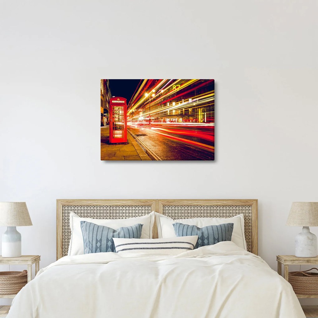 Tablou cu căsuța telefonică roșie din Londra (70x50 cm)