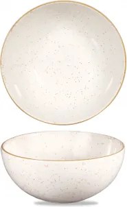 Bol Mineral Ceramica Premium Termorezistent Alb+Picatele (18cm, 1000ml)