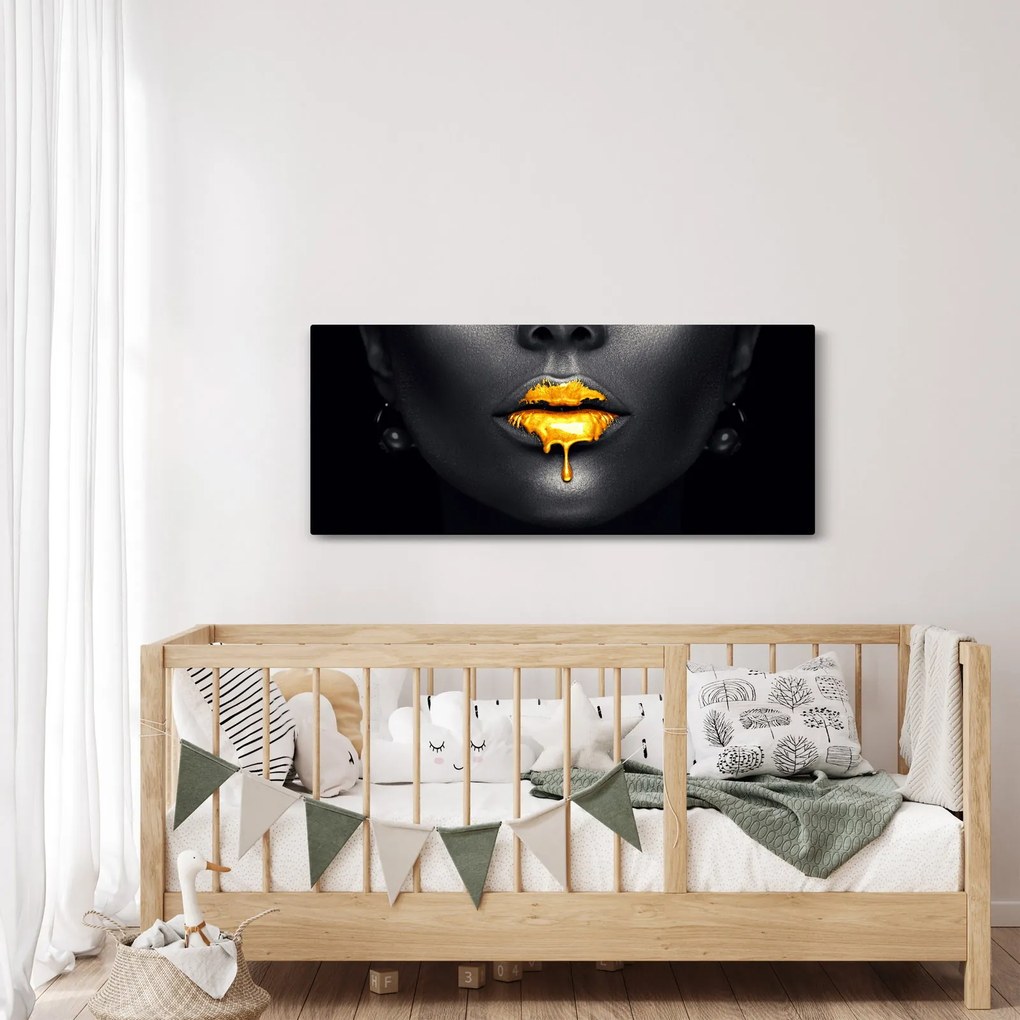 Tablou - Buzele femeii (120x50 cm)