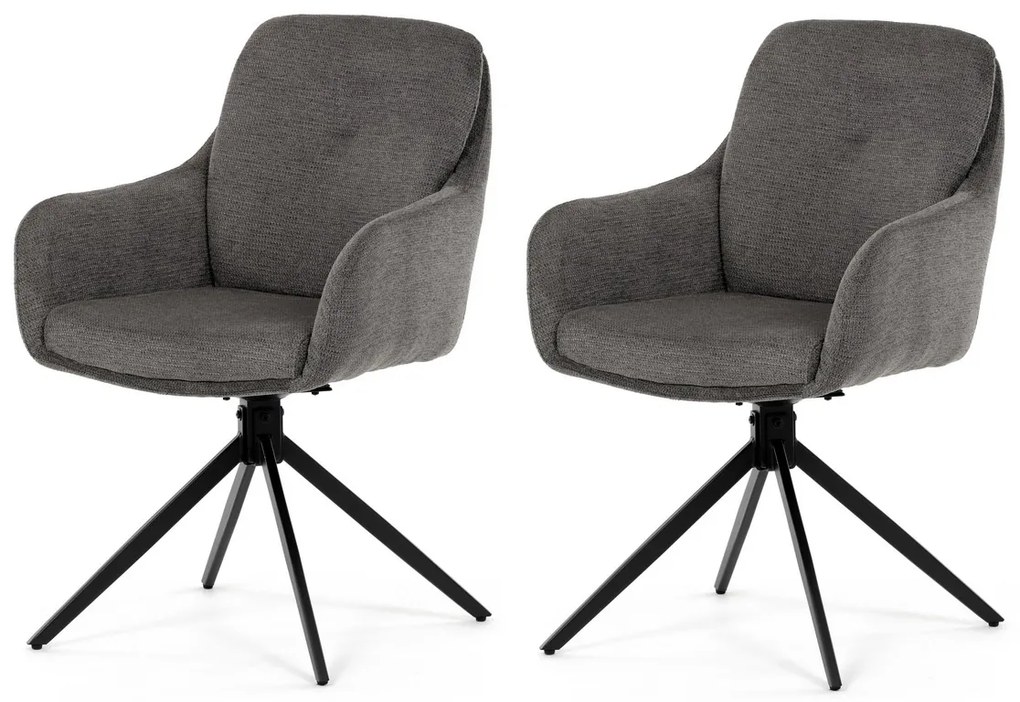 Set de scaune de sufragerie cu mecanism deîntoarcere DCH-P3174 GREY2, 2 buc.