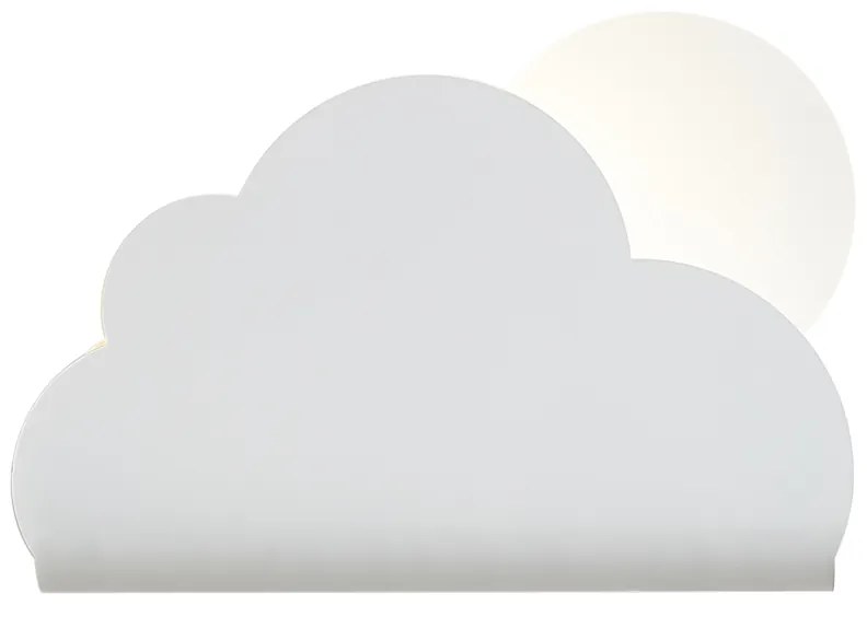 Lampă de perete pentru copii nor alb cu soare - Cloudy
