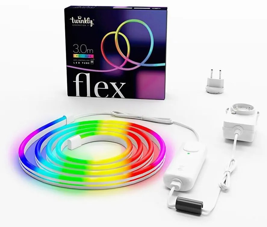 Twinkly TWFL300STW-WEU - bandă LED RGB flexibilă, reglabilă, 300 LED, 3 m, Wi-Fi